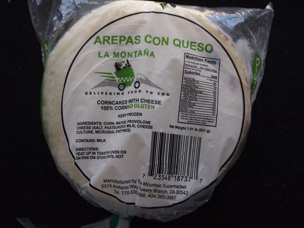 Arepa rellena con queso